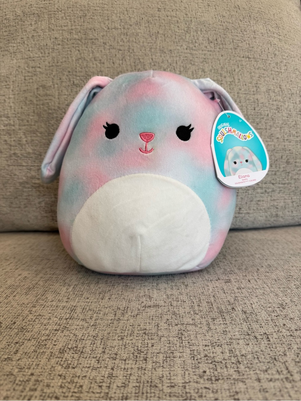 8 “ Squishmallows Pastel Pink Blue - Eliana The Bunny - S8 716